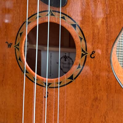 2011 Rick Turner Compass Rose Tenor Ukulele #259 – Figured Sycamore – Gold Gotoh Tuners – Gig Bag image 4