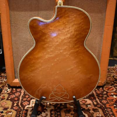 Vintage 1958 Hofner Committee Acoustic Birds Eye Maple Archtop Guitar w/ Case image 12