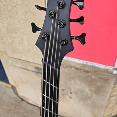 Legator HB5F Helio Fanned Fret 5 String Bass 2026 - Satin Black Burl image 5