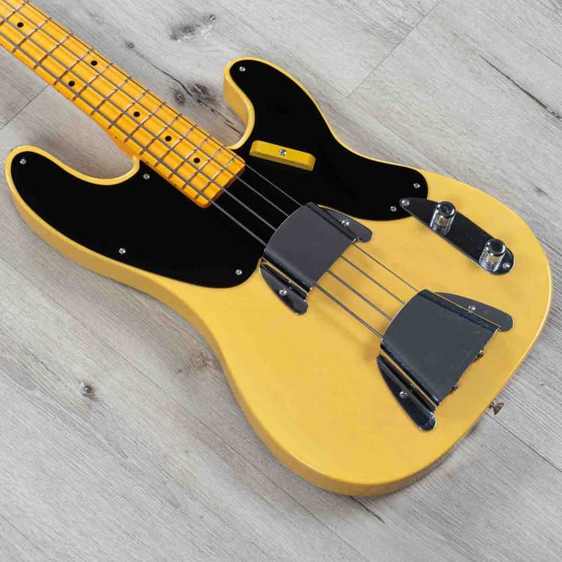 Mint Fender Custom Shop Vintage Custom 1951 NOS Precision Bass, Nocaster Blonde image 1