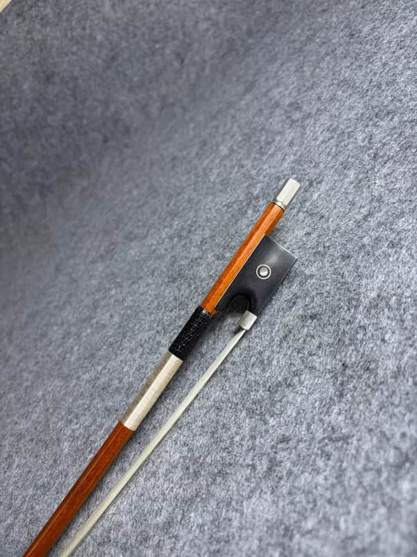 Handmade 4/4 Violin Bow 60g Ebony Frog Silver Mounted image 1