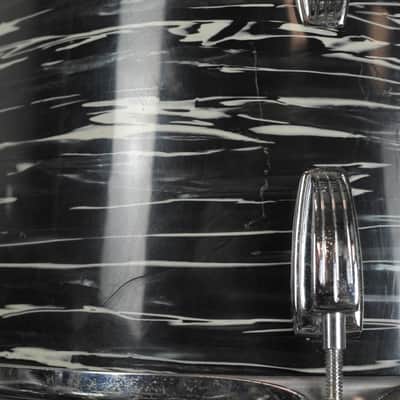1970s Ludwig Oyster Black Pearl 14x22 8x12 16x16 Drum Set image 8