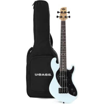 Kala Solidbody U-Bass Electric Bass Guitar - Powder Blue image 2