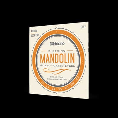 Set of D'Addario EJ67 Nickel Wound Mandolin Strings, Medium Guage 11 - 39 image 4