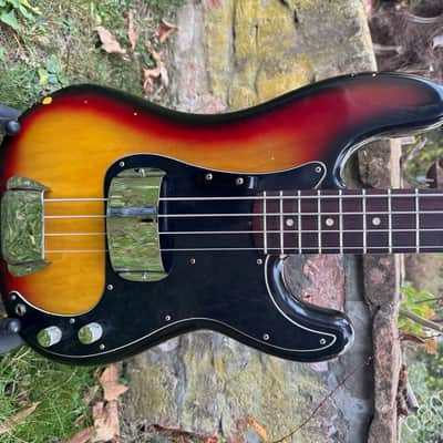 1977 Fender Precision Bass - Sunburst with Rosewood Fretboard - OHSC image 1