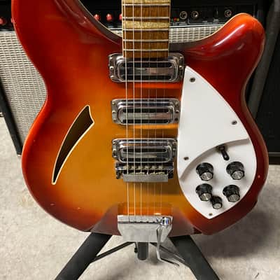 1966 Rickenbacker 375-6 - Fireglo - Includes Hardshell Case image 3