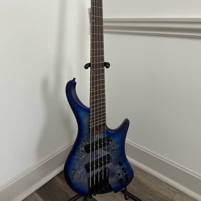 Ibanez EHB1505MS-PLF Bass Workshop 2020 - Present - Pacific Blue Burst Flat image 1