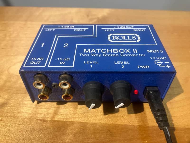 Rolls Matchbox II two way stereo balanced audio converter w/ power supply image 1