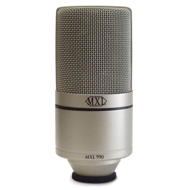MXL 990 Large-diaphragm Condenser Microphone with Shock Mount and Case Mic image 1