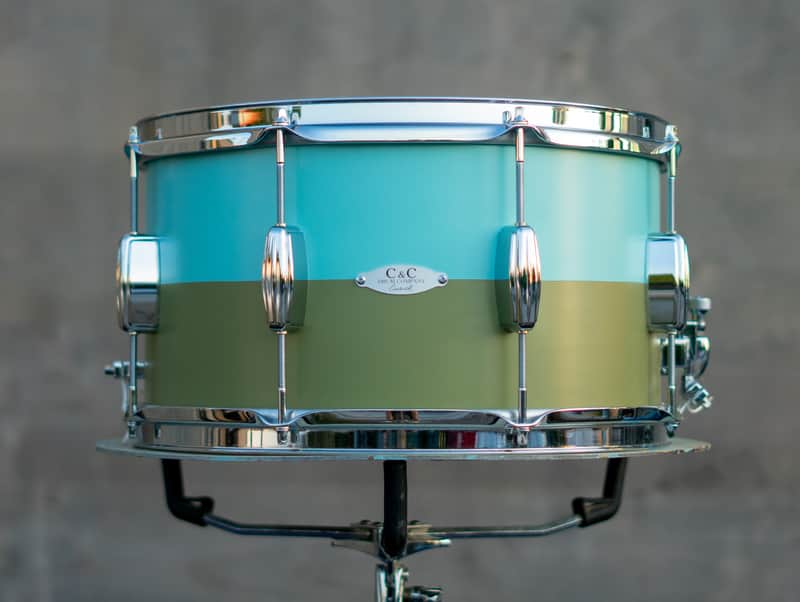 C&C 12th & Vine Snare Drum 2020 Circles for Change- Blue & Olive image 1
