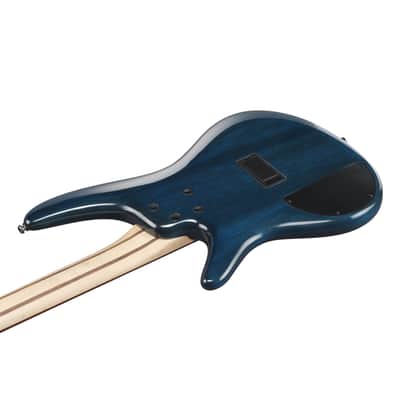 Ibanez Standard SR400EQM-SCB Stained Cosmic Blue Starburst - 4-String Electric Bass image 6