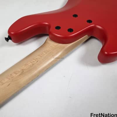 Marco Bass Guitars TFL-5 5-String 34.5" Satin Red Glockenklang - 9.84lbs image 22