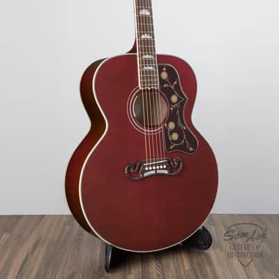 Gibson SJ-200 Standard Maple Acoustic-Electric Guitar — Wine Red image 1