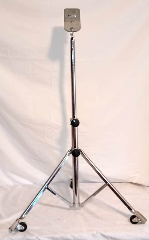 UNMARKED VINTAGE DRUM STAND for CLIP MOUNTING - CHROME image 1
