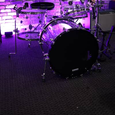 DW Design Series Acrylic 8x10/9x12/14x16/18x22/5.5x14" 5pc Shell Pack 2015 - Present - Clear Acrylic image 1