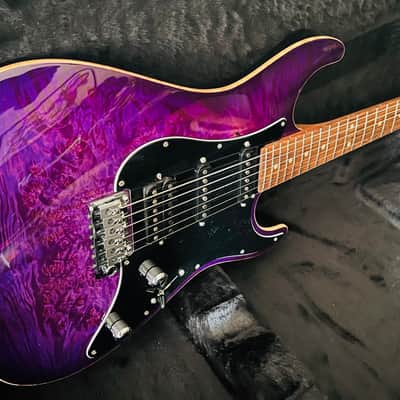 Suhr Translucent Purple Waterfall Burl Standard Custom Shop image 8