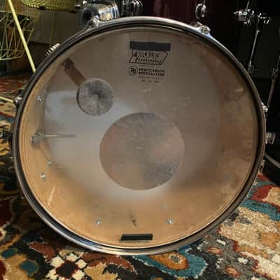 Vintage MIJ Tempro Snare Drum 1970’s - Blue Sparkle image 4