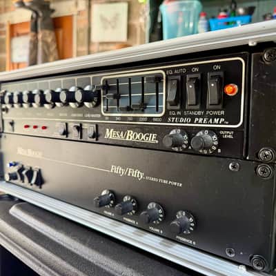Mesa Boogie Fifty/Fifty 2-Channel 50-Watt Power Amplifer 1986 - 2010 - Black image 4