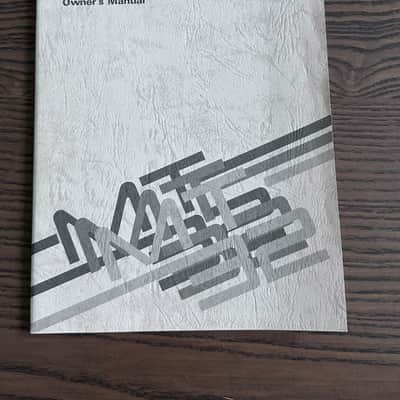 Roland MT-32 Multi-Timbre Sound Module Owner’s Manual 1987