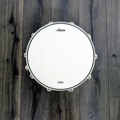**BRAND NEW** Ludwig 14" x 6.5" Keystone X (Classic Oak) 5 Ply Maple/Oak Hybrid Standard Snare Drum Black Night Oak Color 10 Lug New Old Stock NOS Made in the USA image 6