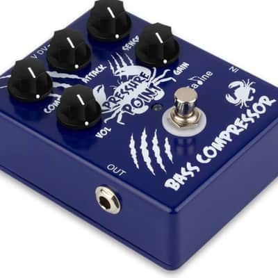 Blue CP 45 Caline BASS Guitar Effects Pedal Pressure point Bass Compressor True Bypass Effect Pedal Aluminum-alloy  2024 - BLUE/NAVY image 2