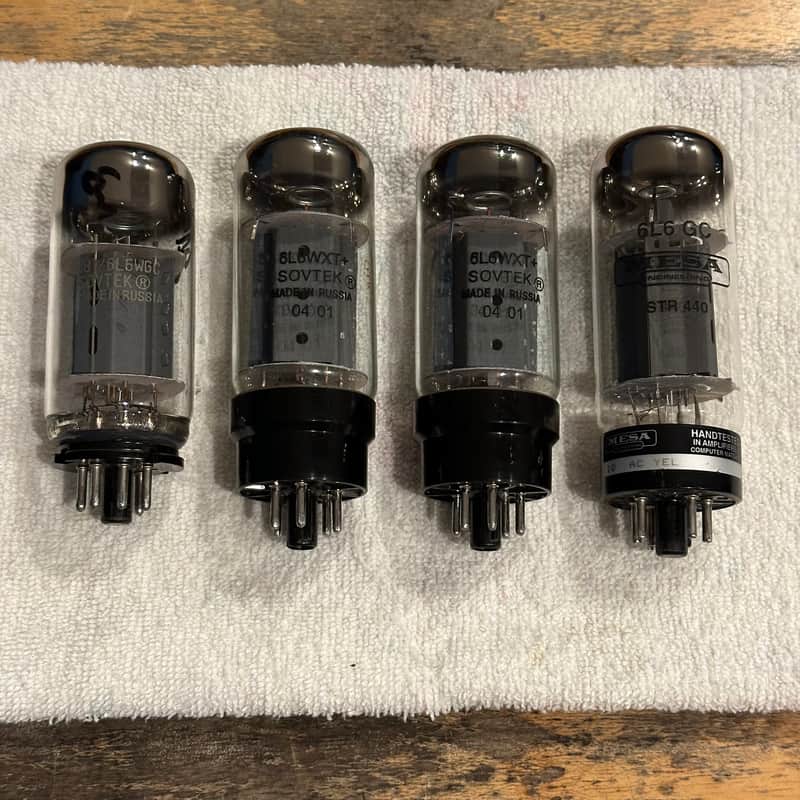 6L6 Vacuum Tubes Lot of 4 Sovtek 6L6WXT+ 5881 / 6L6WGC Mesa Boogie 440 image 1