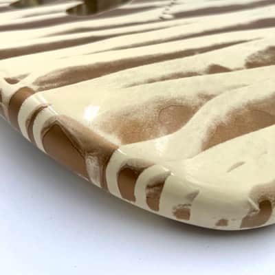 Warmtone Custom Guitars Strat Style “Cappuccino Swirl” Guitar Body-Nitro Relic image 9