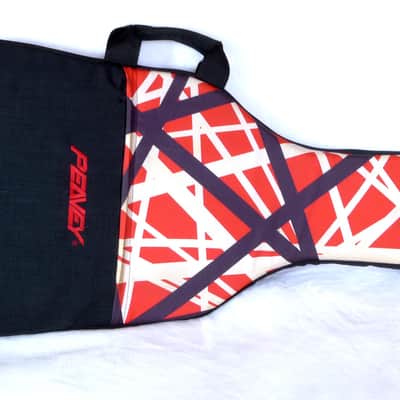 Rare Peavey EVH Wolfgang Red with Black and White Stripes Guitar Gig Bag image 1