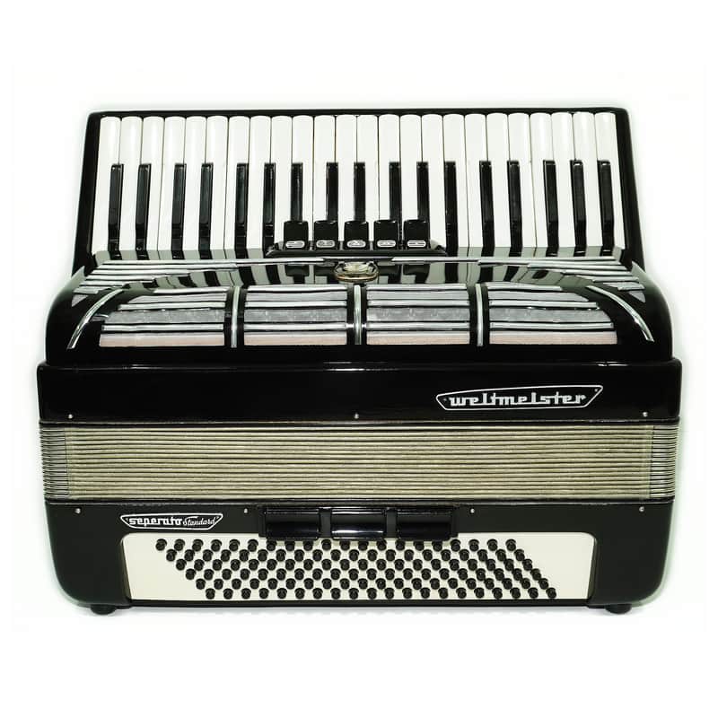 Weltmeister Seperato Standard Accordion 120 Bass, made in Germany, New Straps and Soft Bag for Gift, 2435, Piano Accordian for Adults, Rich and Powerful sound! image 1