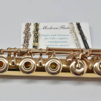Pearl Maesta Handmade Sterling Flute w/ Gold Plating Throughout Inline w/ C# Trill Split E & B Foot from 1994 *Beautiful!* image 6