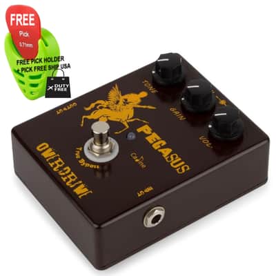 Caline CP-43 Pegasus Overdrive Pedal True Bypass inspired by Klone, FREE PICK + HOLDER+ FREE SHIP USA