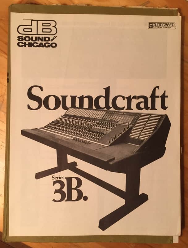 Soundcraft 3B Mixing Console Manual image 1