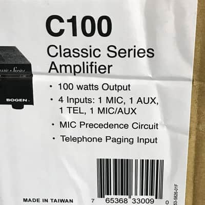 Bogen C100 Classic Series Public Address Amplifier 100W PA Mono Amp 110V Vintage image 12