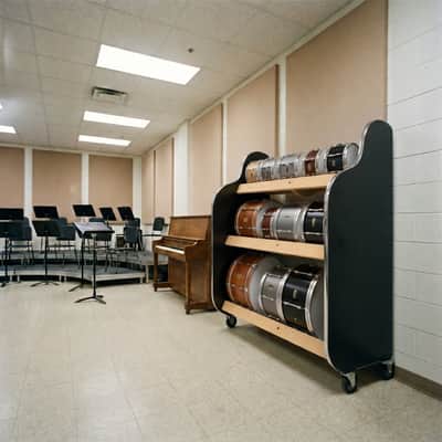 The Band Room™ Mobile Drum Storage Racks | by A&S Crafted Products image 10