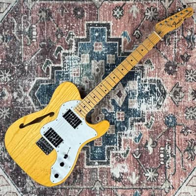 1996 Fender TN72 Thinline Telecaster Natural ‘72 Vintage Reissue MIJ Made In Japan Electric Guitar W/ Tweed Hardshell Case! image 3
