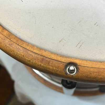 Ludwig 12" deep X 15" head Victory Marching Snare Drum (TL-2246) early 40's - Mahogany image 19