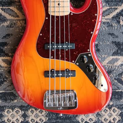 G&L JB 5 2017 - Cherry Burst image 4