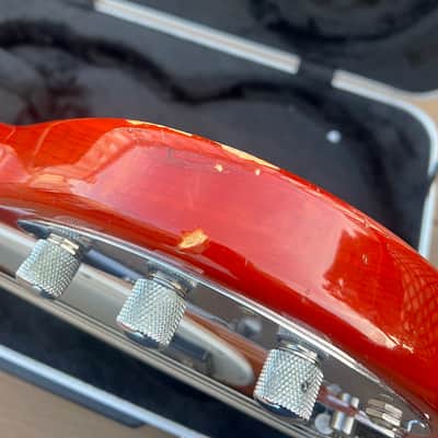 Ernie Ball Music Man Stingray 1990 - Flame Birds Eye Maple, & Honey Sunburst image 8