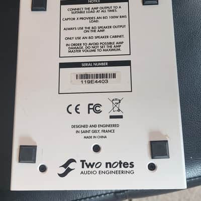 Two Notes Torpedo Captor X 8ohm Stereo Reactive Load Box / Attenuator 2020 - White image 4