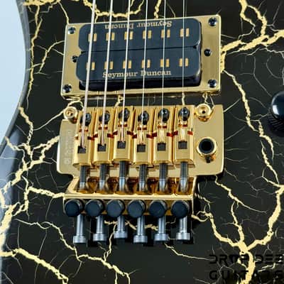 Jackson Pro Plus Series Signature Brandon Ellis Kelly KE27 Electric Guitar w/ Bag - Gold Crackle image 7