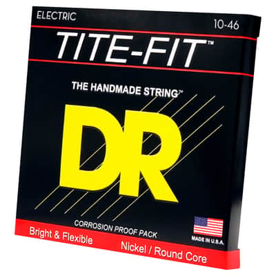 MT 10 Tite Fit Nickel Plated electric guitar Medium 10-46 DR Strings image 1