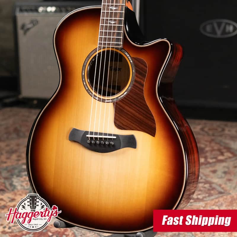 Taylor (1 of 42) Builder's Edition 814ce LTD Grand Auditorium Acoustic/Electric Guitar - Macassar Ebony with Hardshell Case image 1