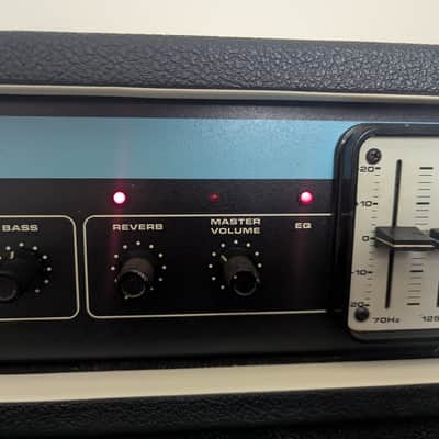Vintage 1970s Acoustic Control Corp Model 230 Head & 403 4x12 Cab Stack w/ Original Cover imagen 13