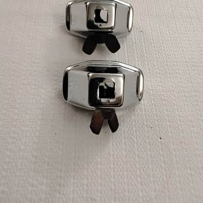 Ludwig 5/16” Bass Drum Curved Spur Mount Brackets….2 In Total… 1970’s…Chrome image 2