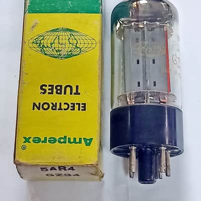 Amperex 5AR4 GZ34 rectifier tube Mullard Great Britain image 2