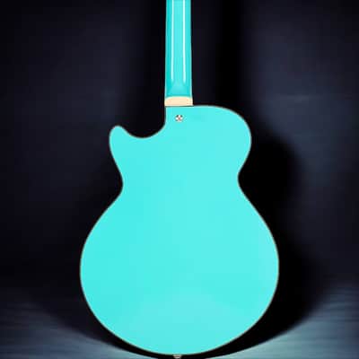 D'Angelico Premier SS Single Cutaway w/ stop-bar tailpiece, Surf Green* w/ DAPSSSGRNS image 4