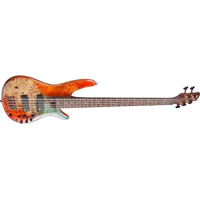 Ibanez Premium SR1605D 5-String Bass Guitar - Autumn Sunset Sky image 4