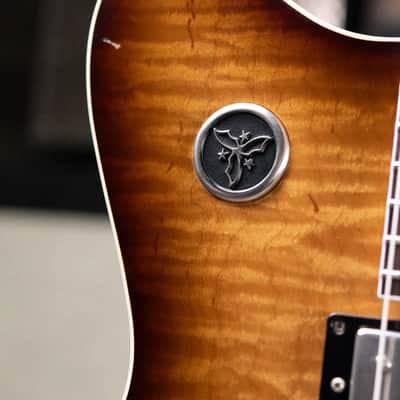 Novo Dealer Limited Miris JHH Semi-Hollow Electric Guitar - Amber Burst with Gig Bag image 11