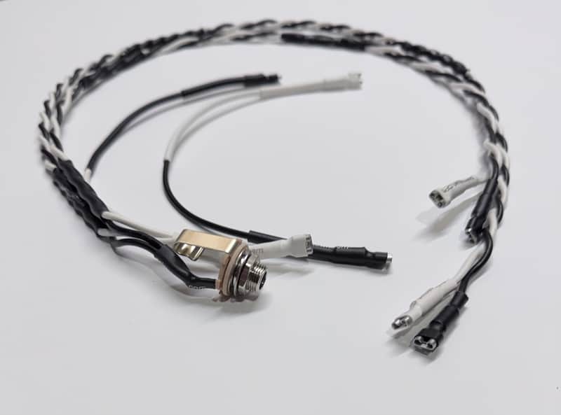 Wiring Harness Layout #2 for Single Cab / 4x12 / 4x10 / 4x15 with Series and Parallel Connection, Vintage Style Speaker Cable, Switchcraft 1/4” Input Jack image 1