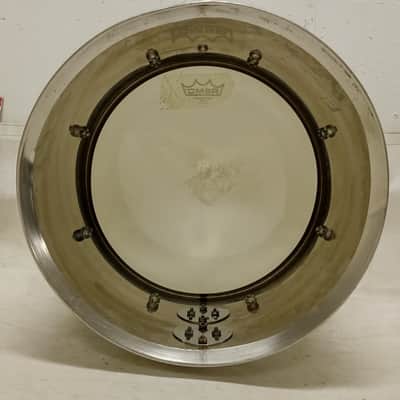 Ludwig 14"Stainless Steel#463 Concert Tom Drum Classic-Lug Vintage70s Blue/Olive image 7
